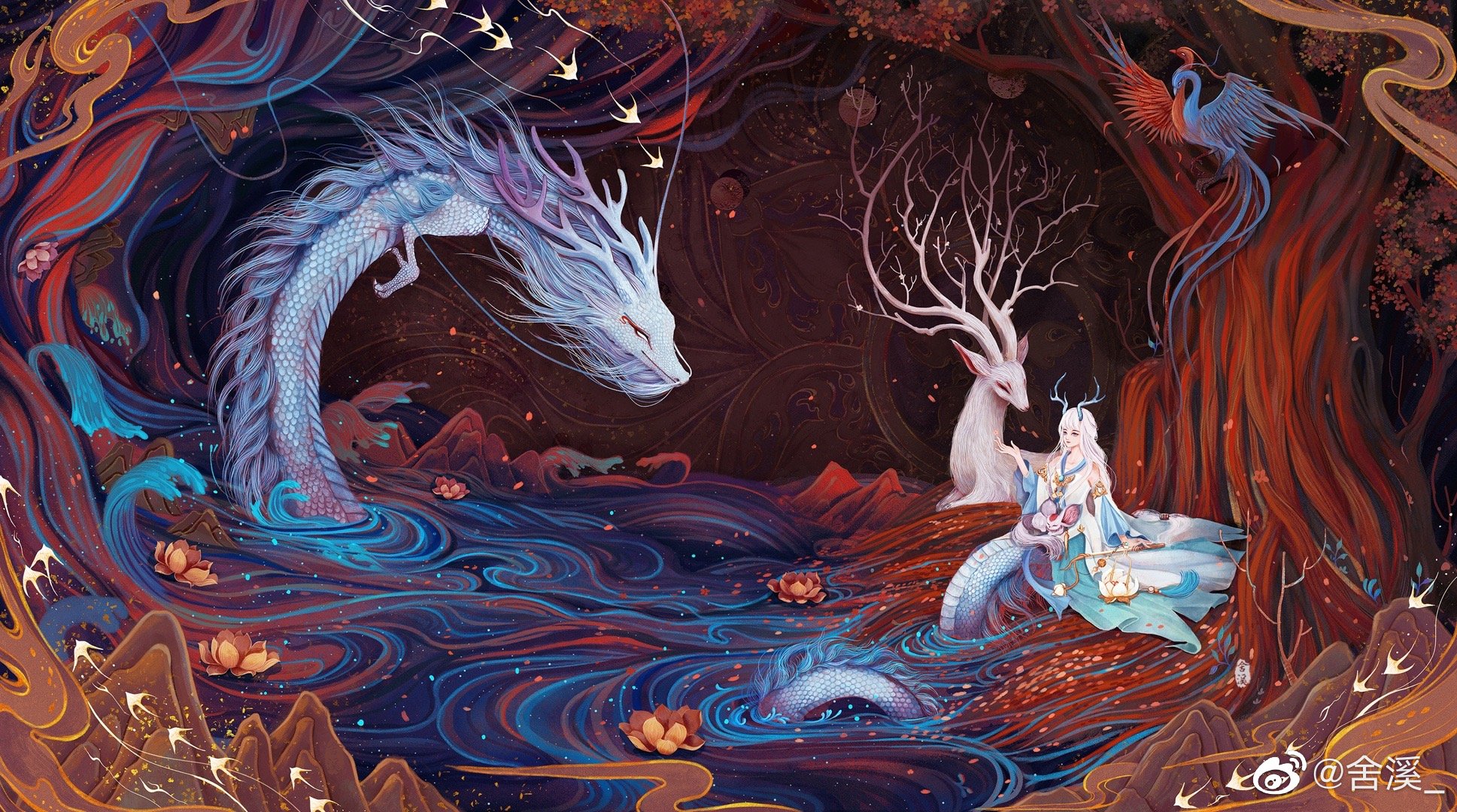 中国风插画作者舍溪