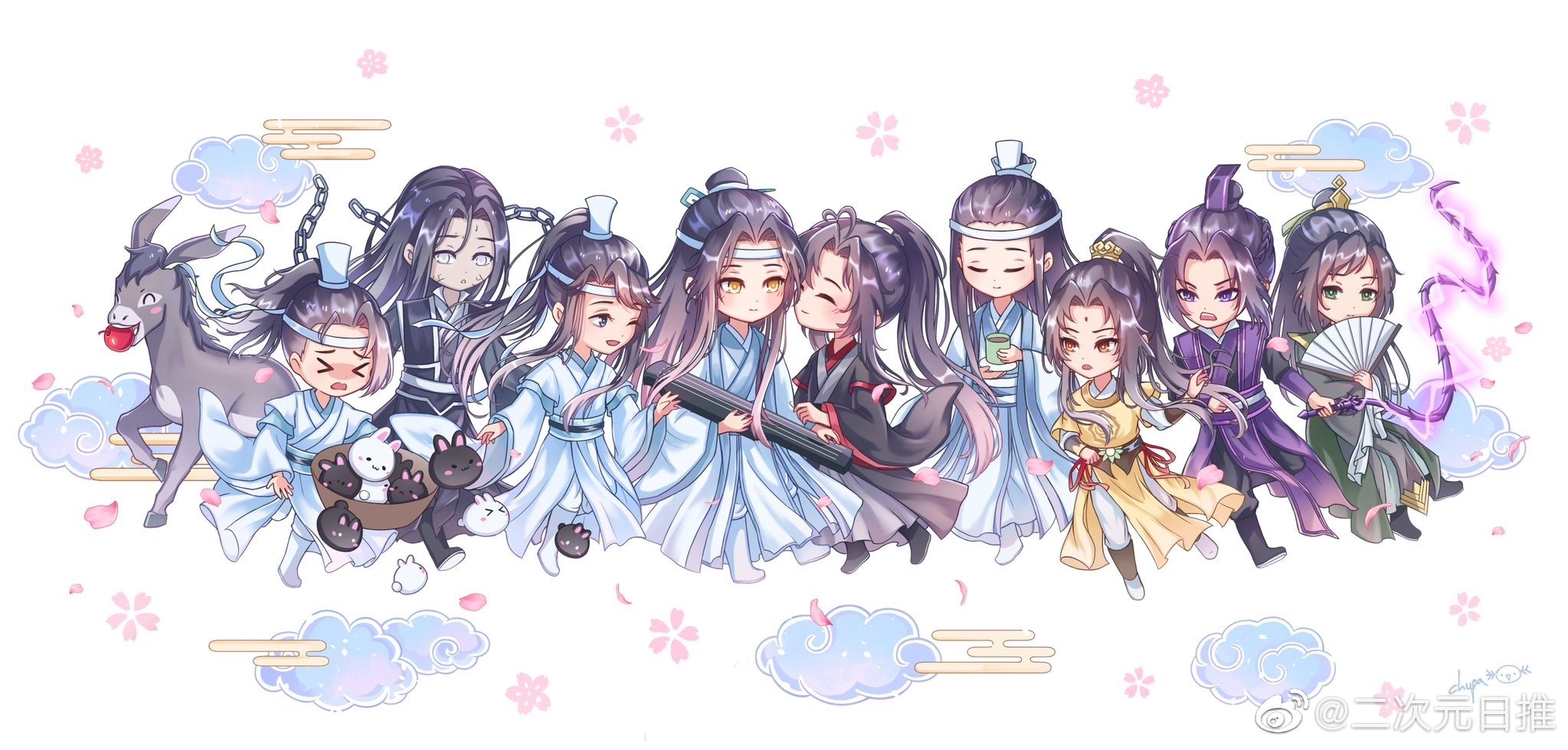 魔道祖师全员q版一大波小可爱twispinningcloud