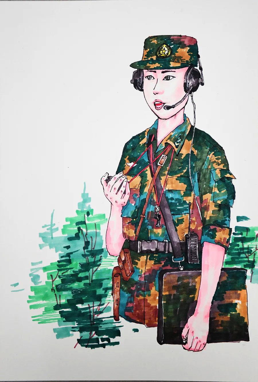 正青春火箭军网上书法美术摄影展第二期来啦