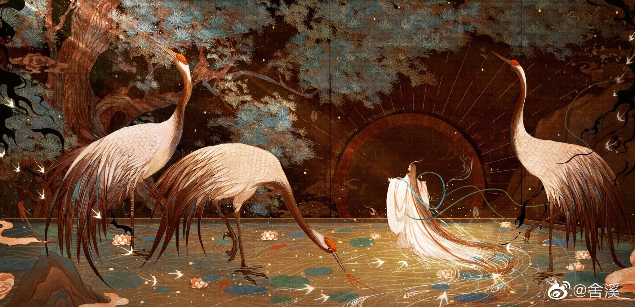 中国风插画作者舍溪