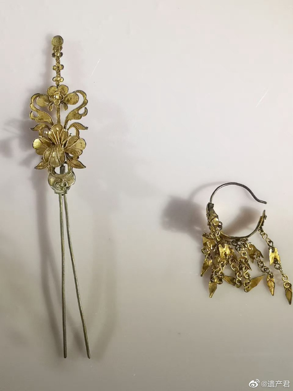 苏州状元博物馆收藏的清代鎏金银凤冠和饰品__财经头条