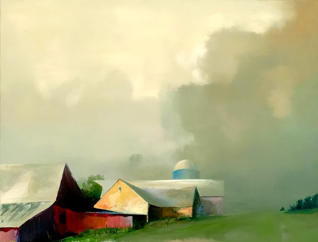 英国画家paulstone极简恬静唯美的水彩风景欣赏