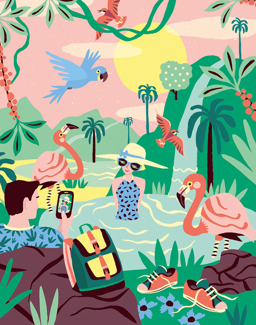 来自荷兰插画师marijkebuurlage绘画作品