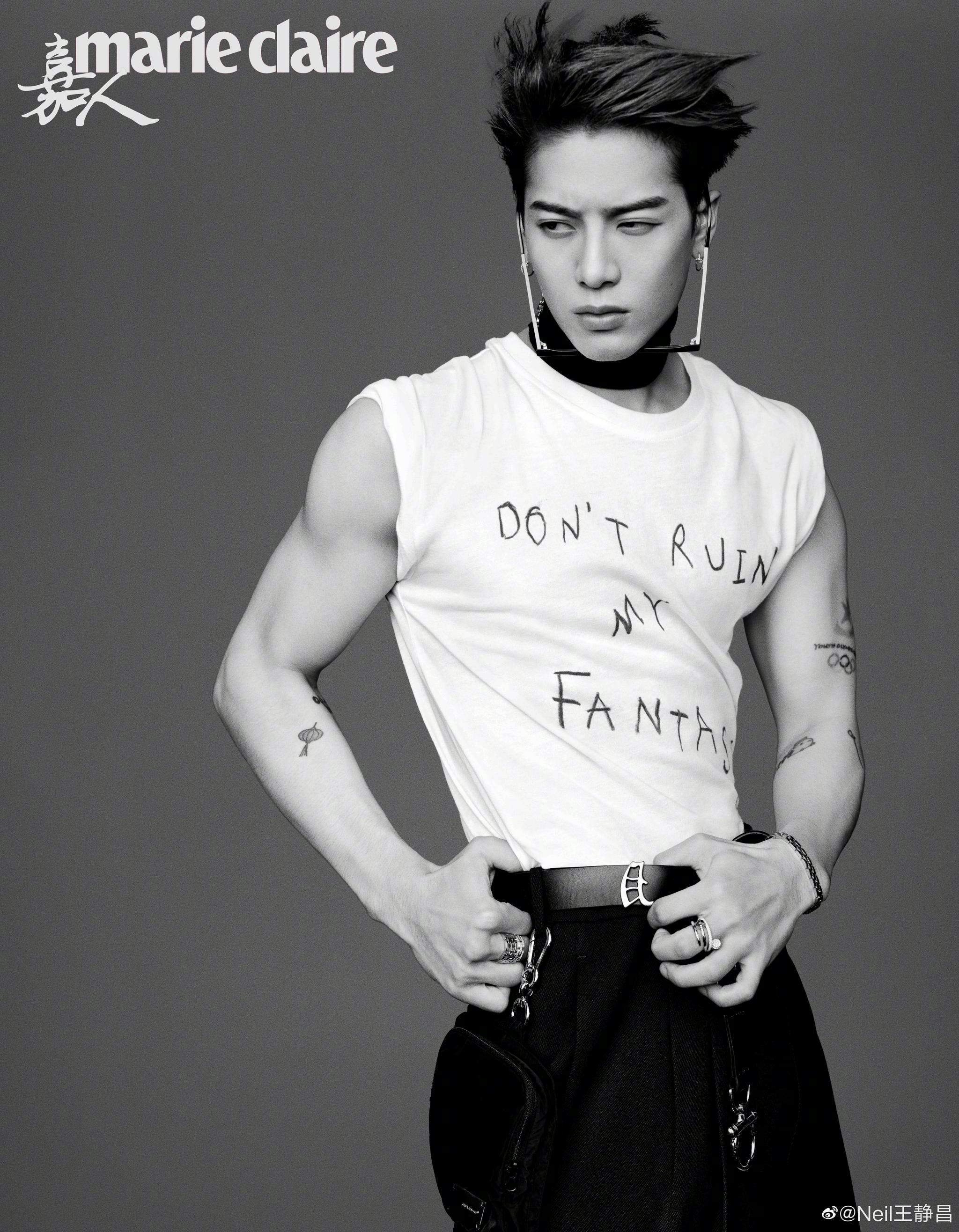 登上marieclaire嘉人8月刊封面