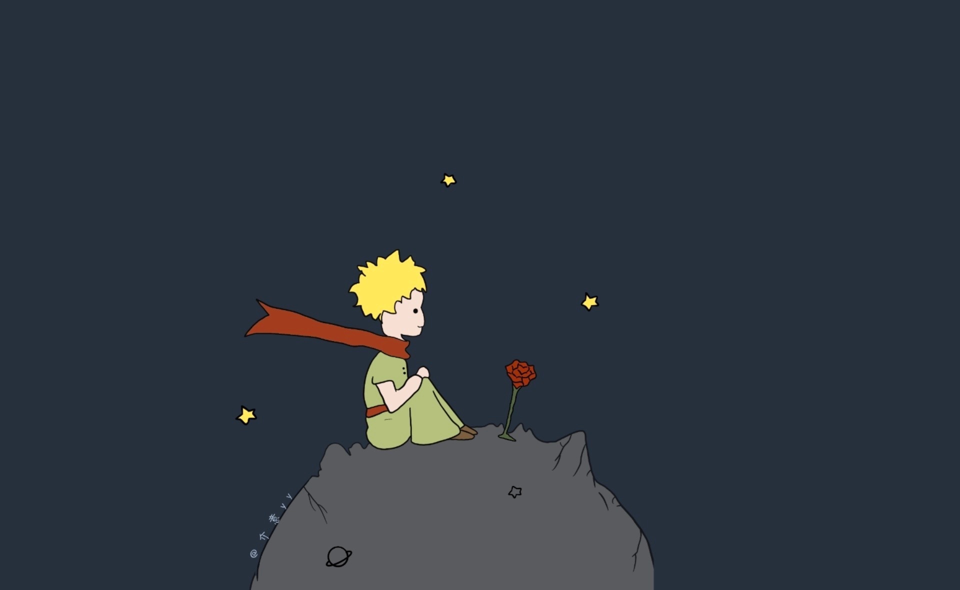 小王子和玫瑰花,太治愈啦