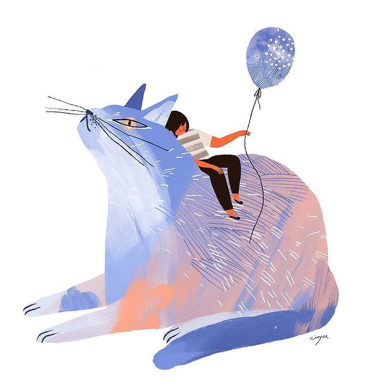 插画师 cinyee chiu 绘画作品,配色与笔触都很赞!