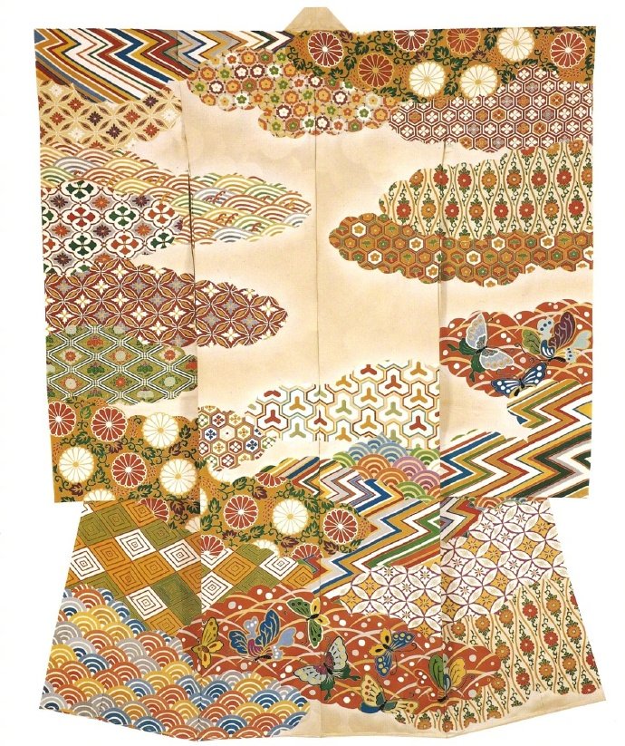 加贺友禅的和服纹样