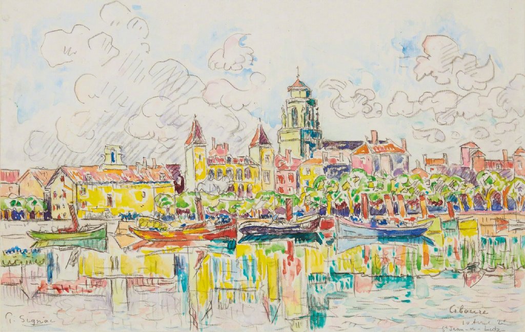 法国画家 保罗·西涅克(Paul Signac) 的水彩画……|保罗·西涅克|水彩画|画家