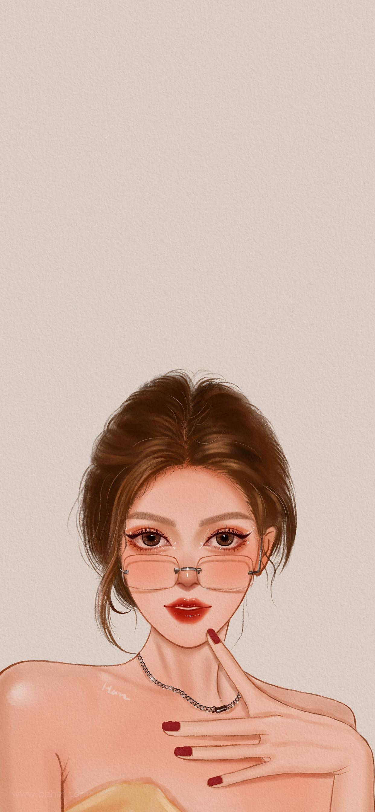 手绘ins仙气风壁纸,甜甜的美少女心__财经头条