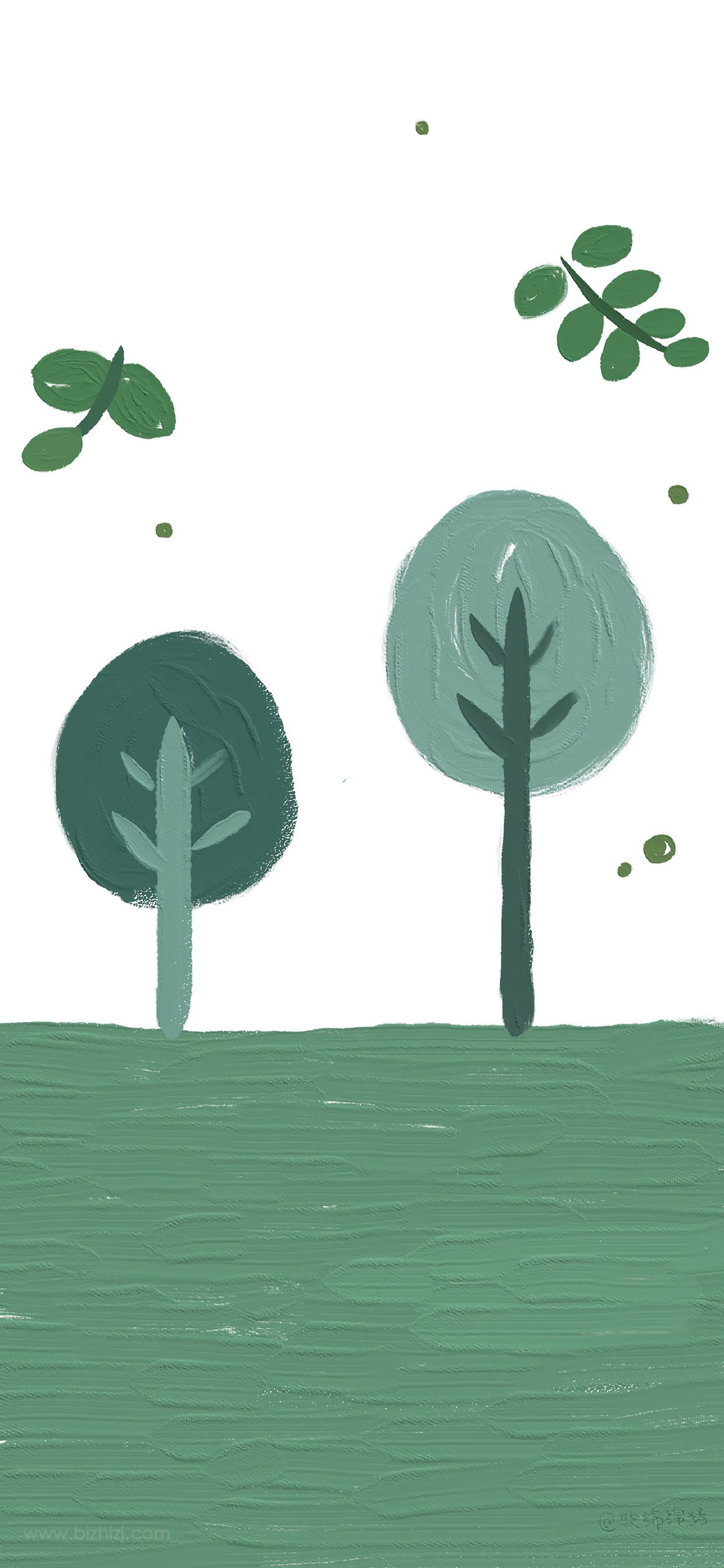 各种风格的绿色护眼壁纸 放松一下眼睛哦~!插图4