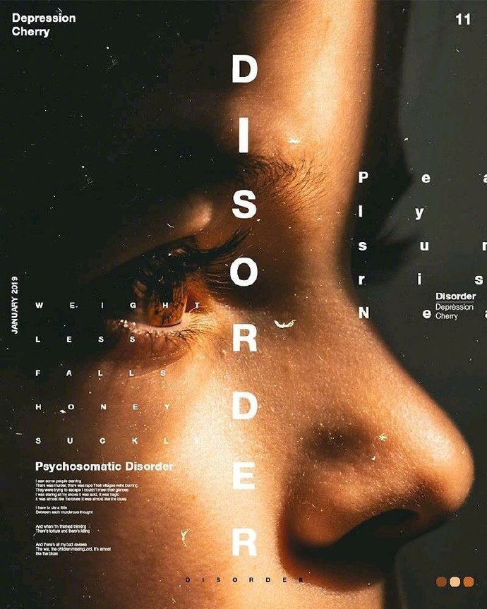 双重曝光文字叠加海报设计 sushant bhosle