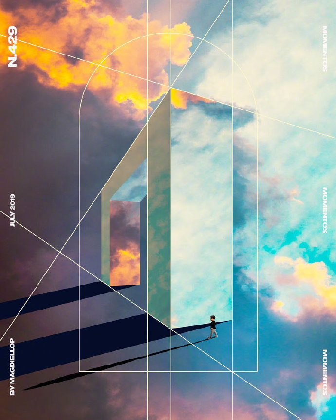 几何渐变海报设计