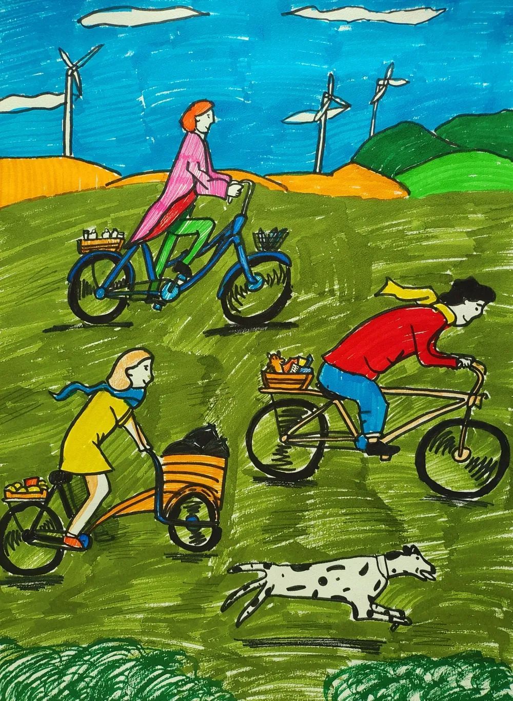 童心绘环保丨全市中小学生环保绘画大赛作品赏析(43)|环保|巩义市