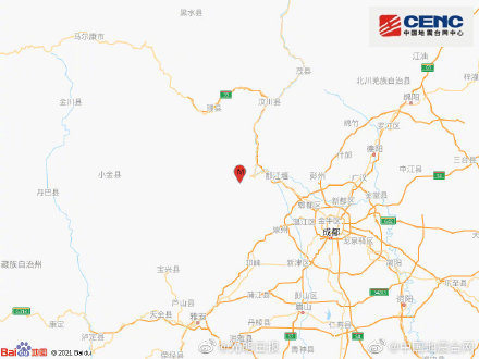 汶川4.8级地震属汶川余震区起伏活动休闲区蓝鸢梦想 - Www.slyday.coM