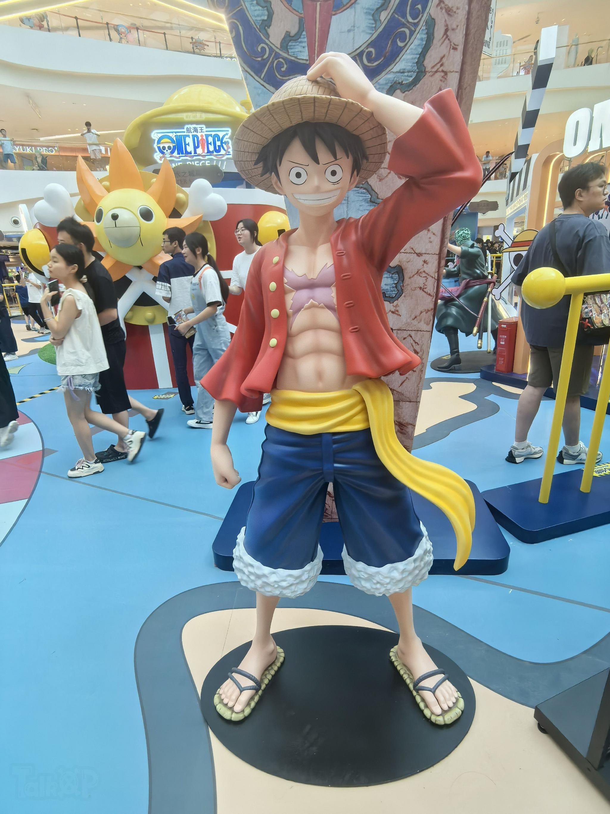 今天7月20日西安航海王动画25周年特展开展现场照片来自talkop西安群