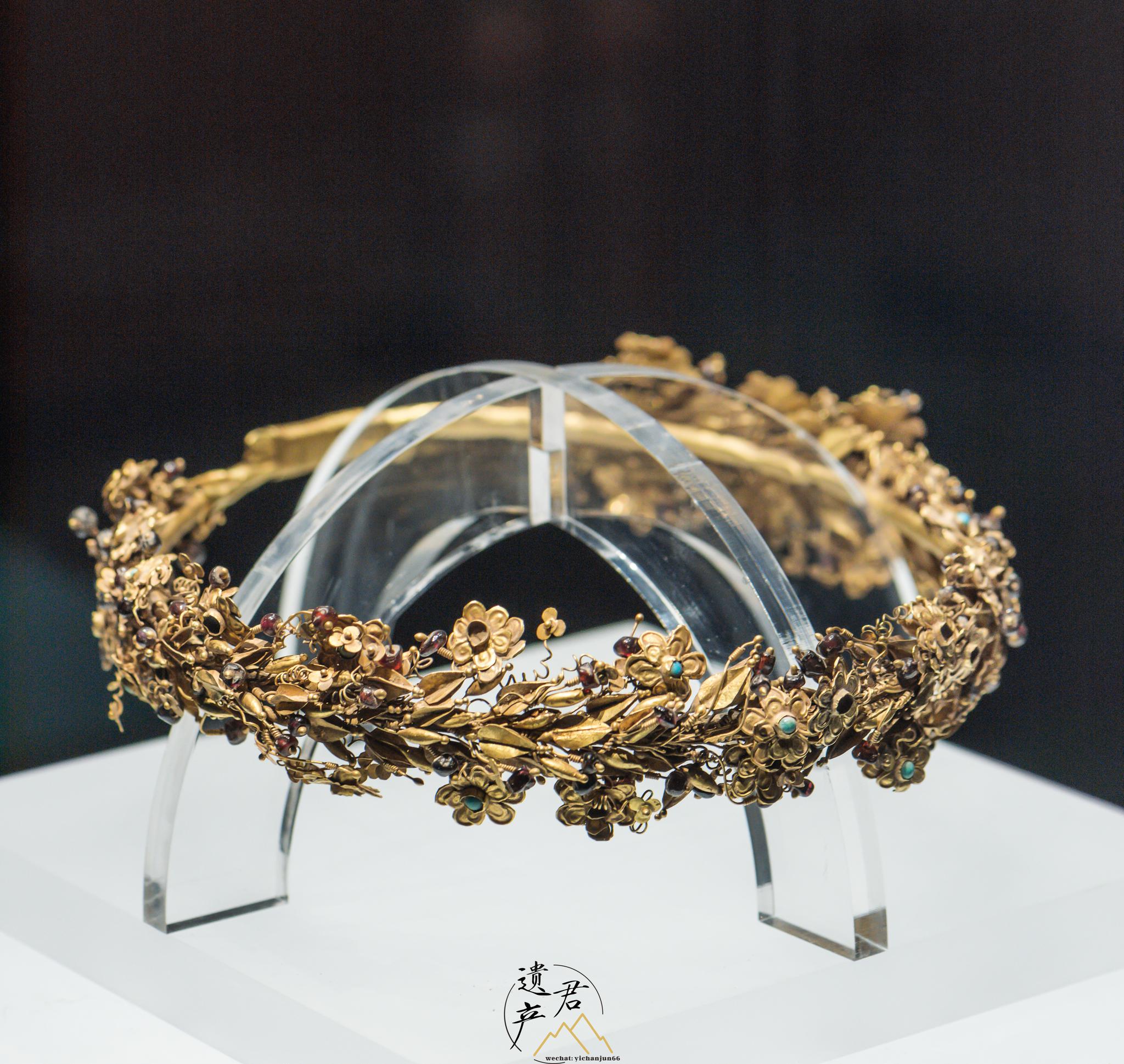 内蒙古博物院藏· 汉代镶宝石金冠_高清图集_新浪网