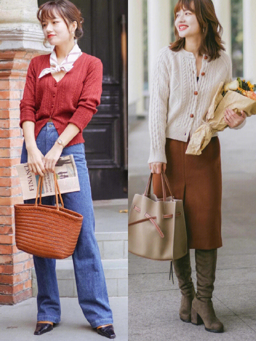 第二,针织衫的搭配技巧