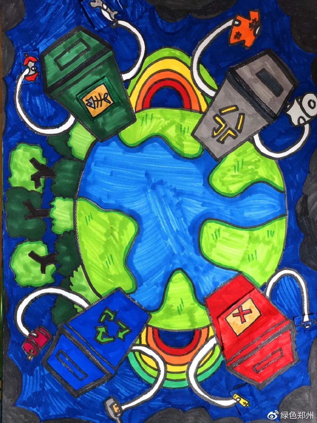 童心绘环保丨全市中小学生环保绘画大赛作品赏析58