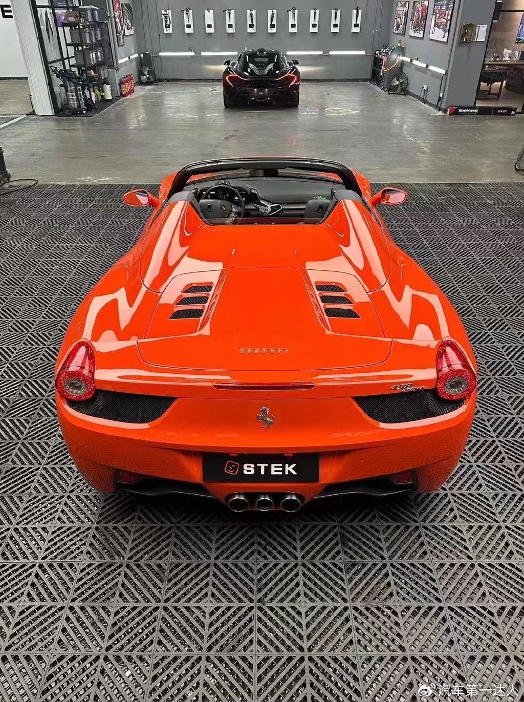 选配dino橙色漆法拉利458spider