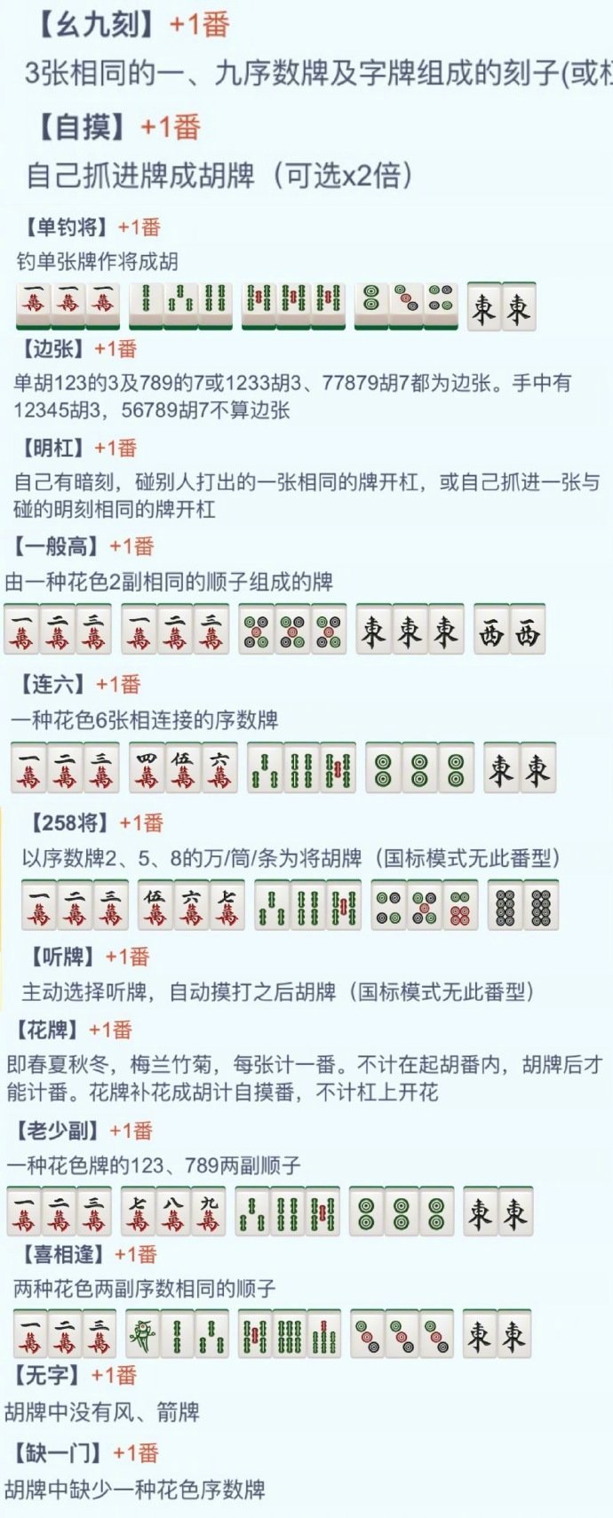 大众麻将全番型合集