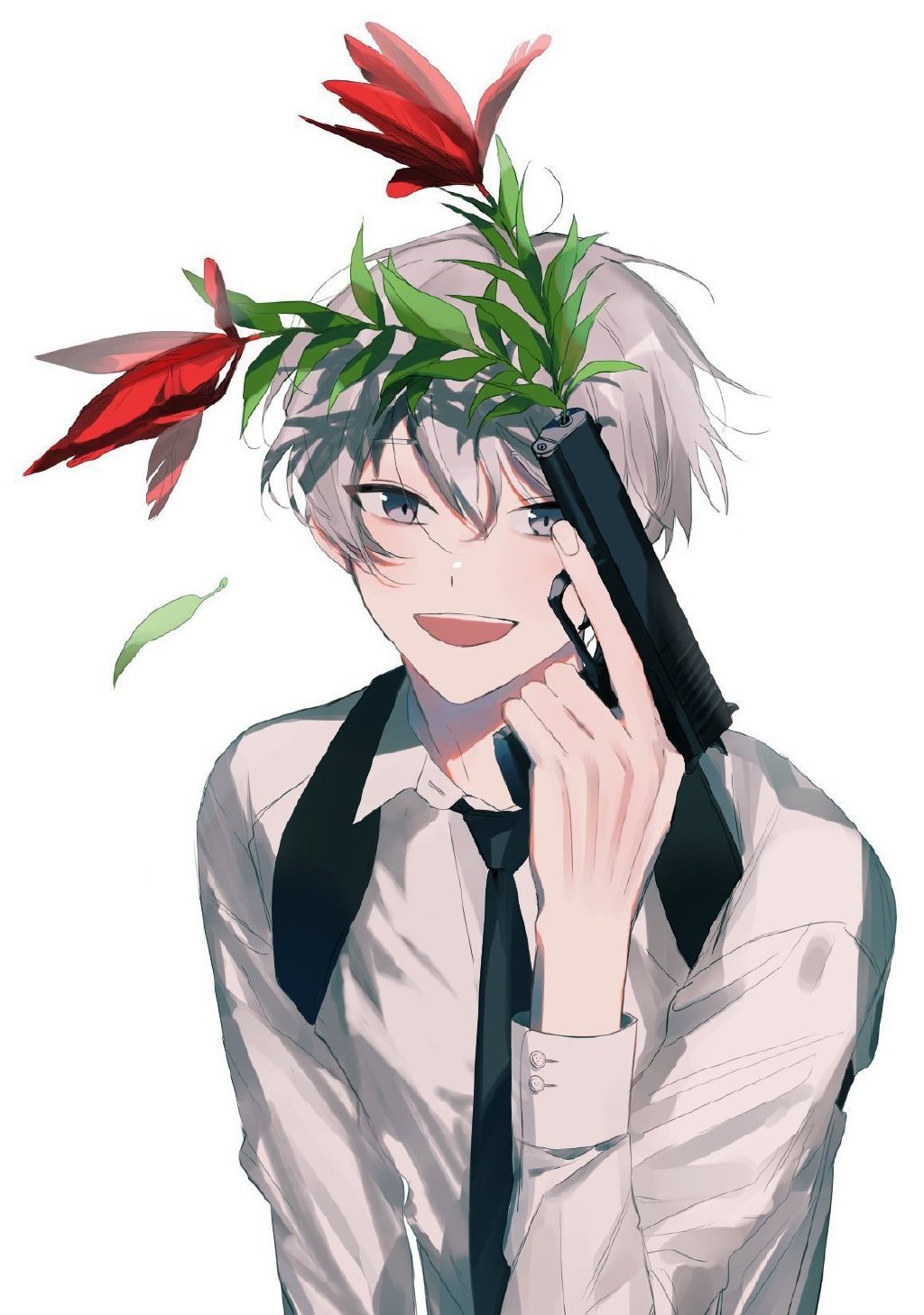 来自日本插画师なつこ的帅气少年插画这个插画师真神仙