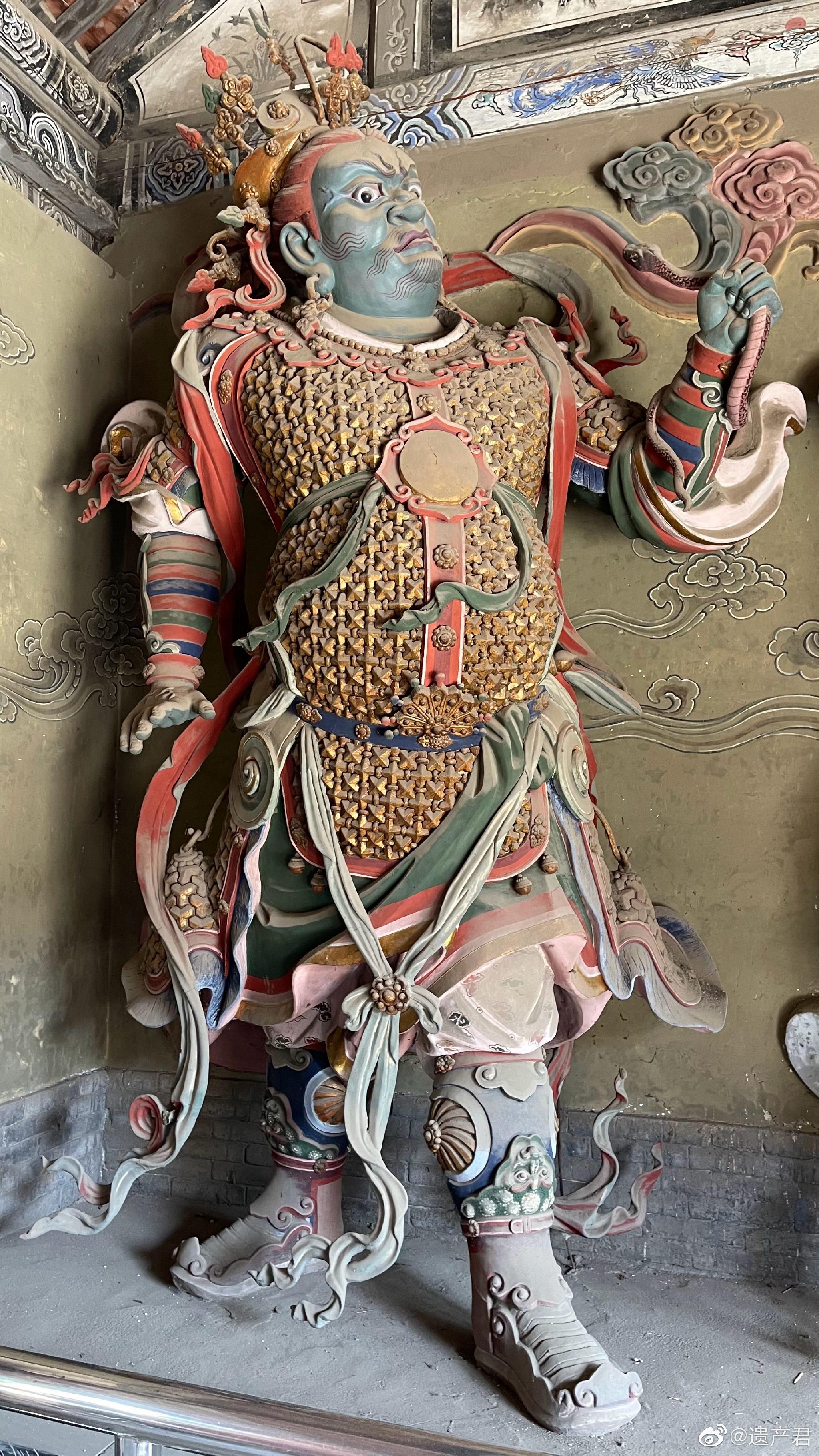山西寺庙新做的四大天王像,只要肯花钱请好的匠人……|寺庙|四大天王|匠人