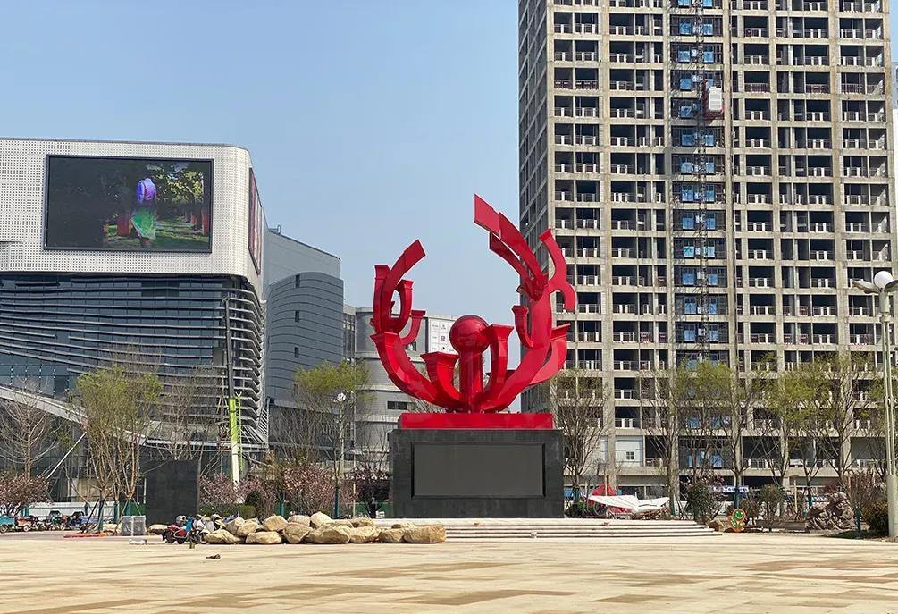 宿州二中广场雕塑图片