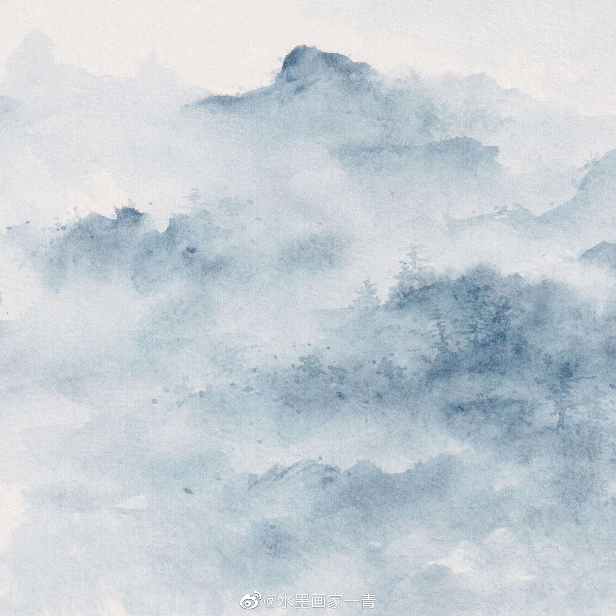 看云 细节九图 | 作者:@水墨画家一青