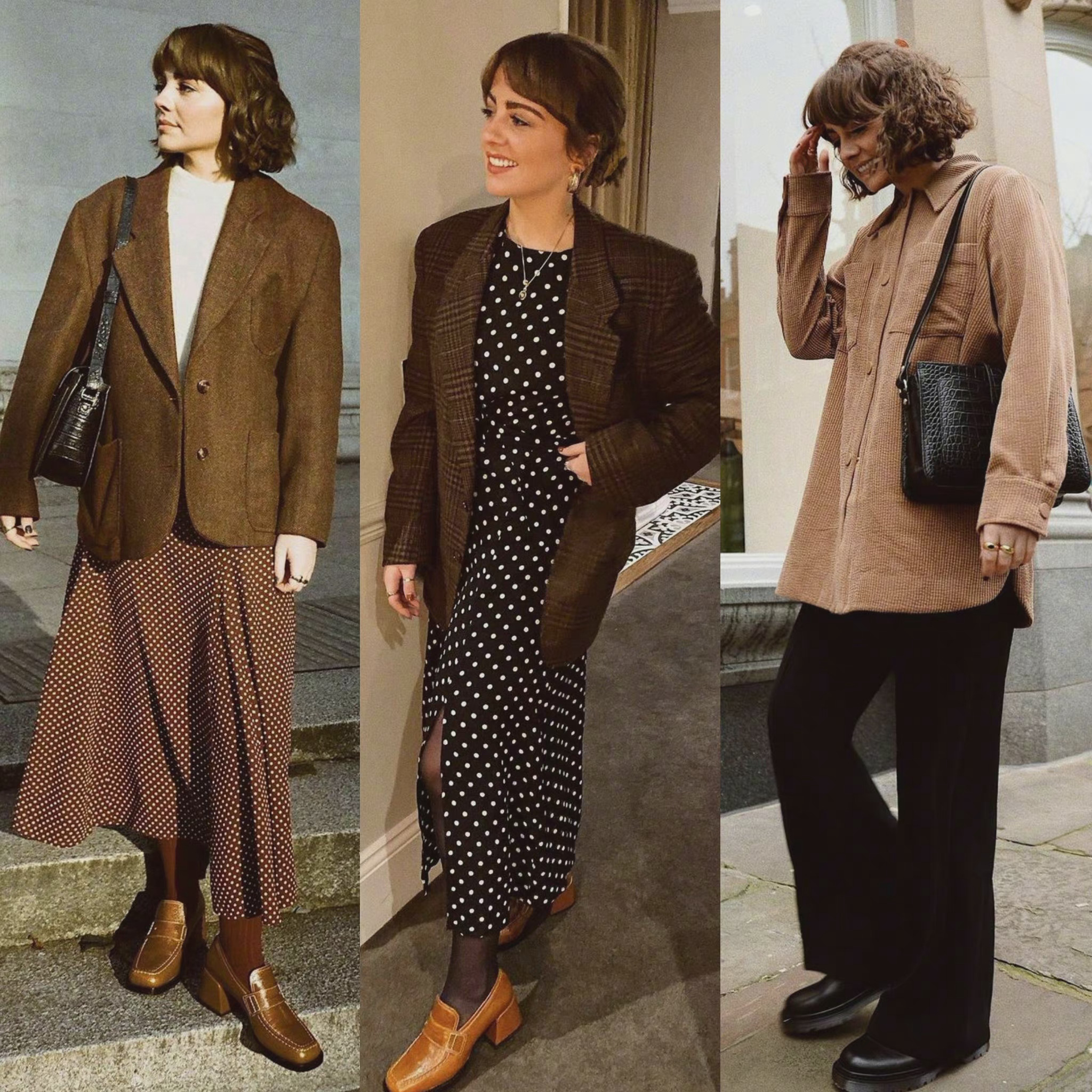 伦敦女生日常穿搭参考复古英伦风的搭配指南