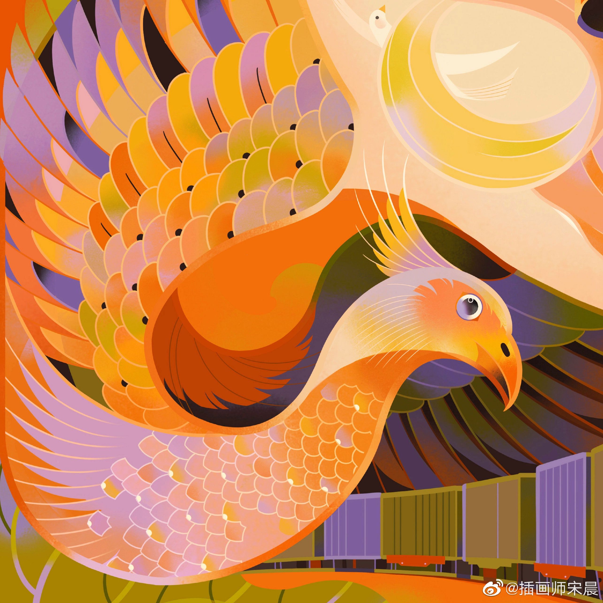 来自插画师 @插画师宋晨 绘画作品