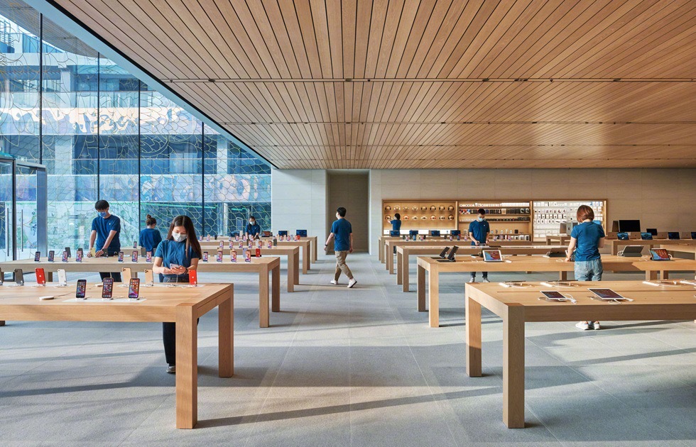 全新Apple三里屯官方图赏来喽：店面面积是过去老店的两倍__财经头条