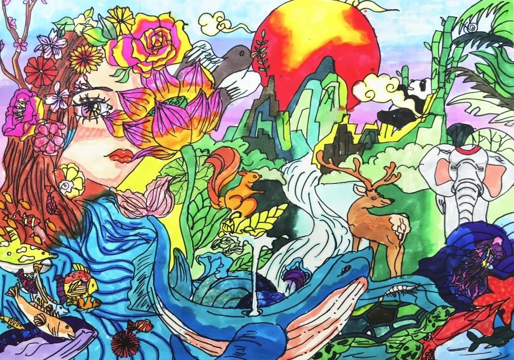 童心绘环保丨全市中小学生环保绘画大赛作品赏析16