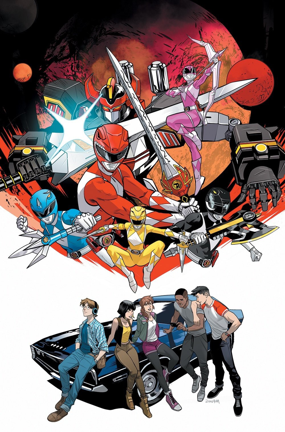 Power Ranger 中文 美版《恐龙战队》官方漫画版插画组图……