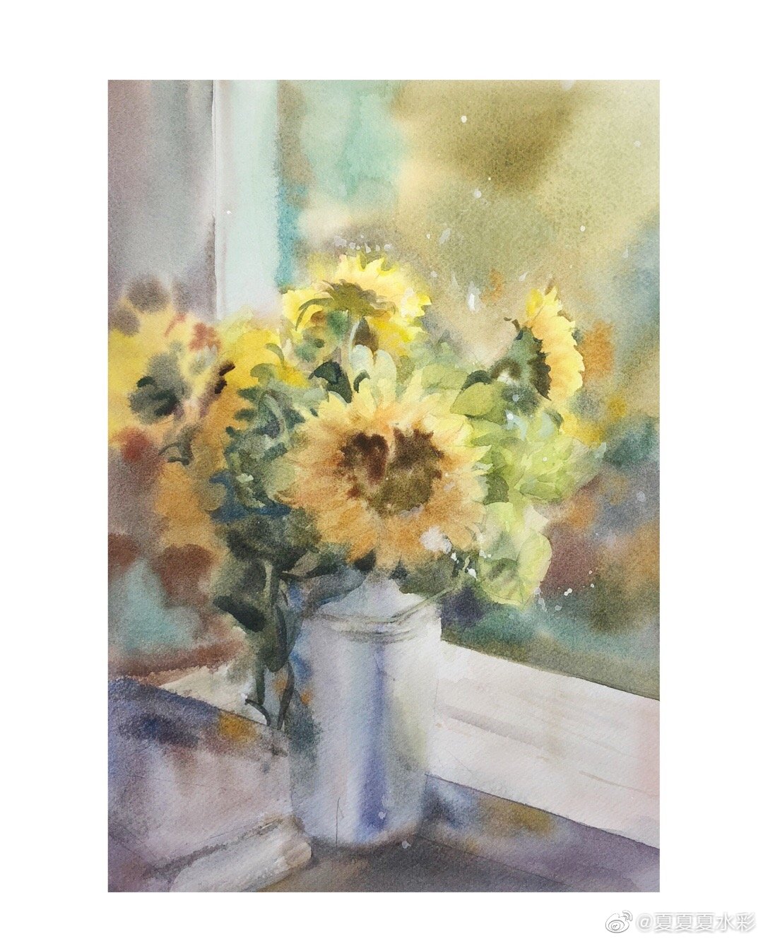 新画的花卉果子组合 作者 夏夏夏水彩