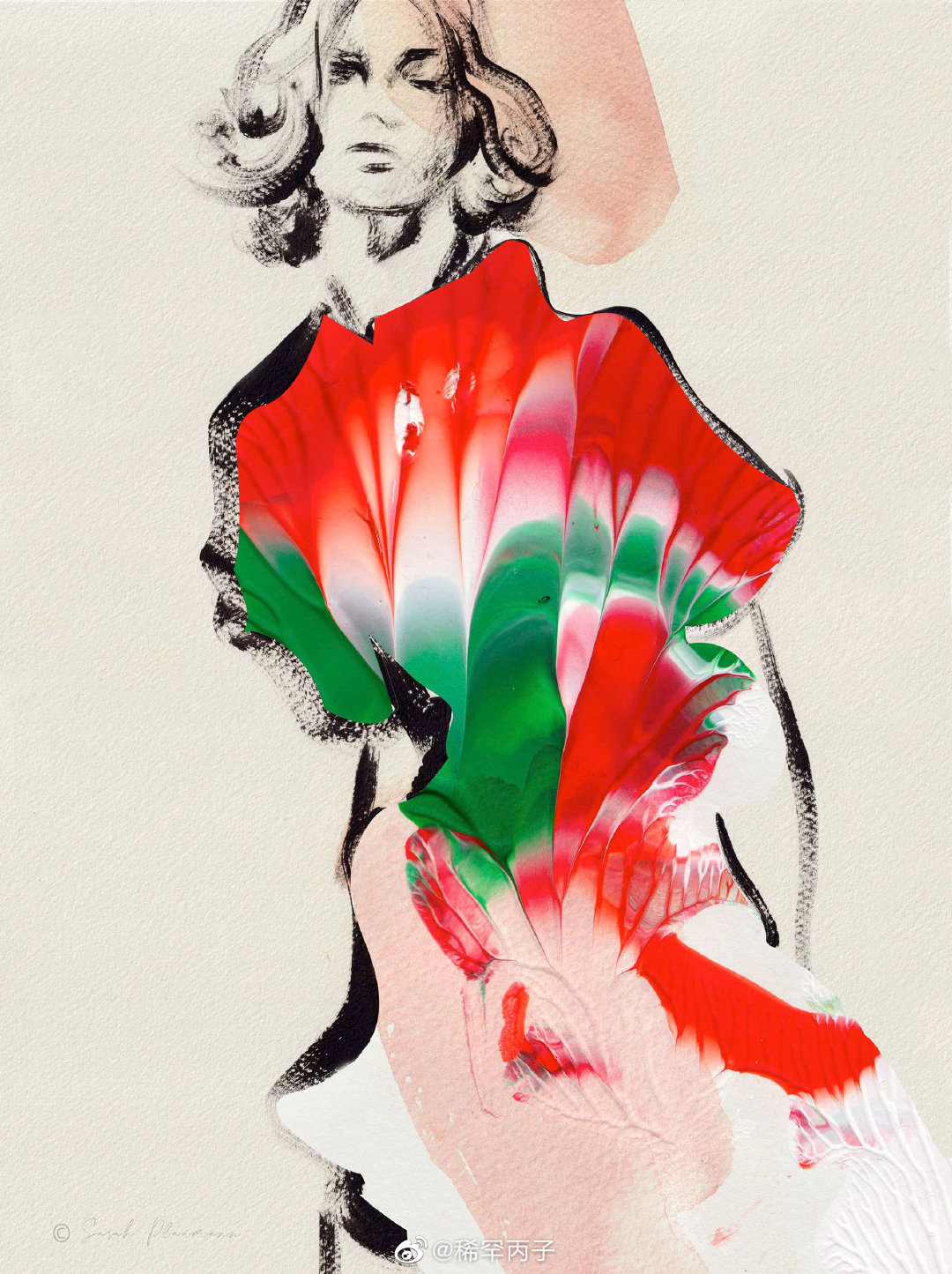 时尚拼贴画 sarah stark作品