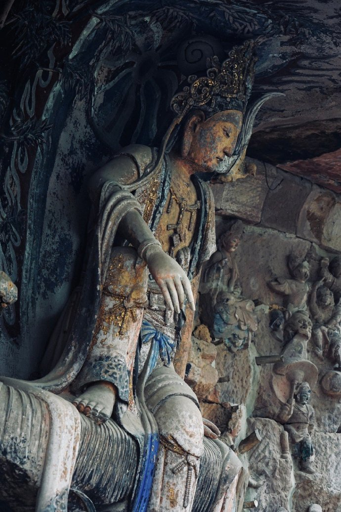 安岳石刻之毗卢洞水月观音,民间石刻艺术的天花板_高清图集_新浪网