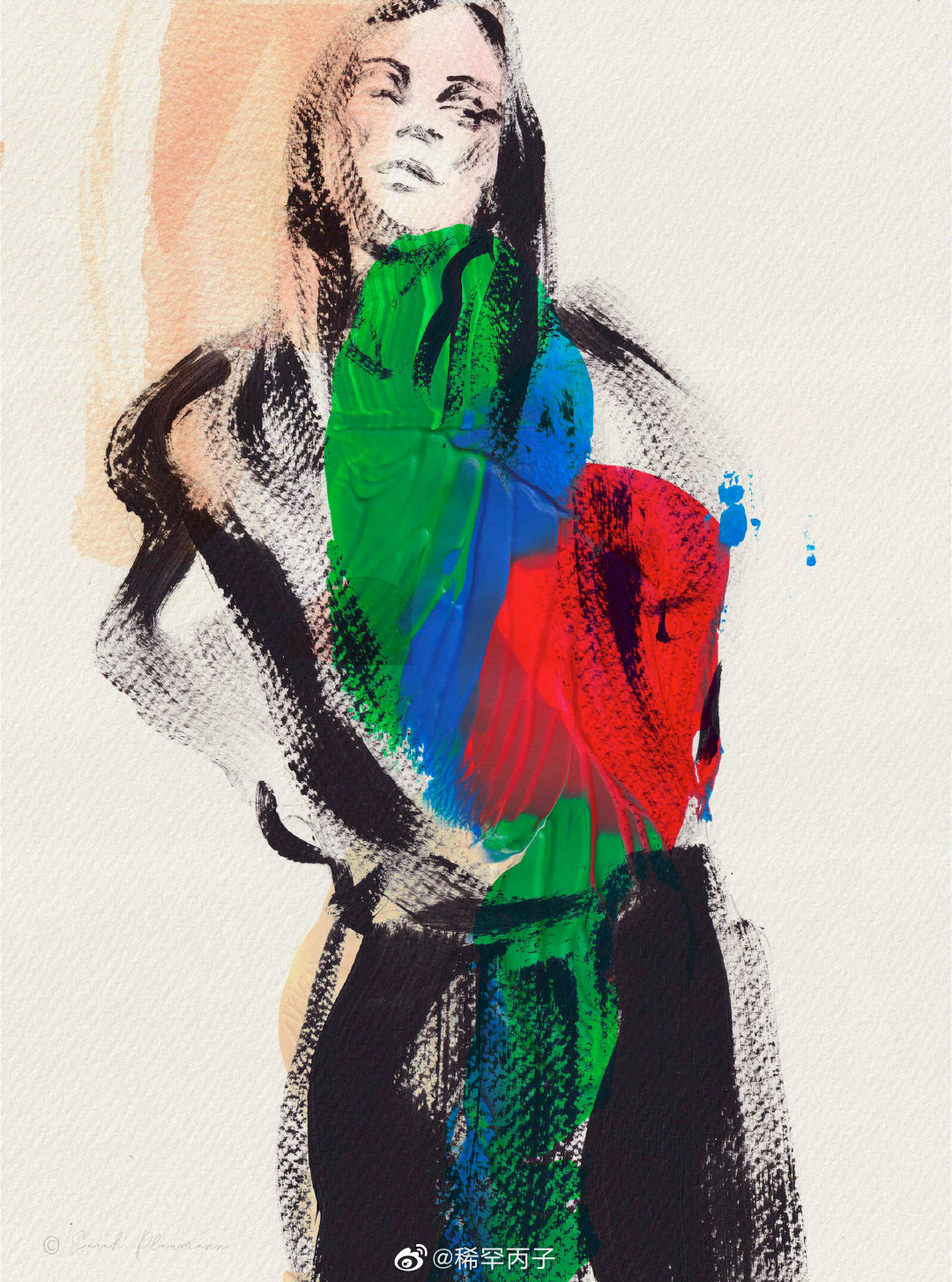 时尚拼贴画 sarah stark作品