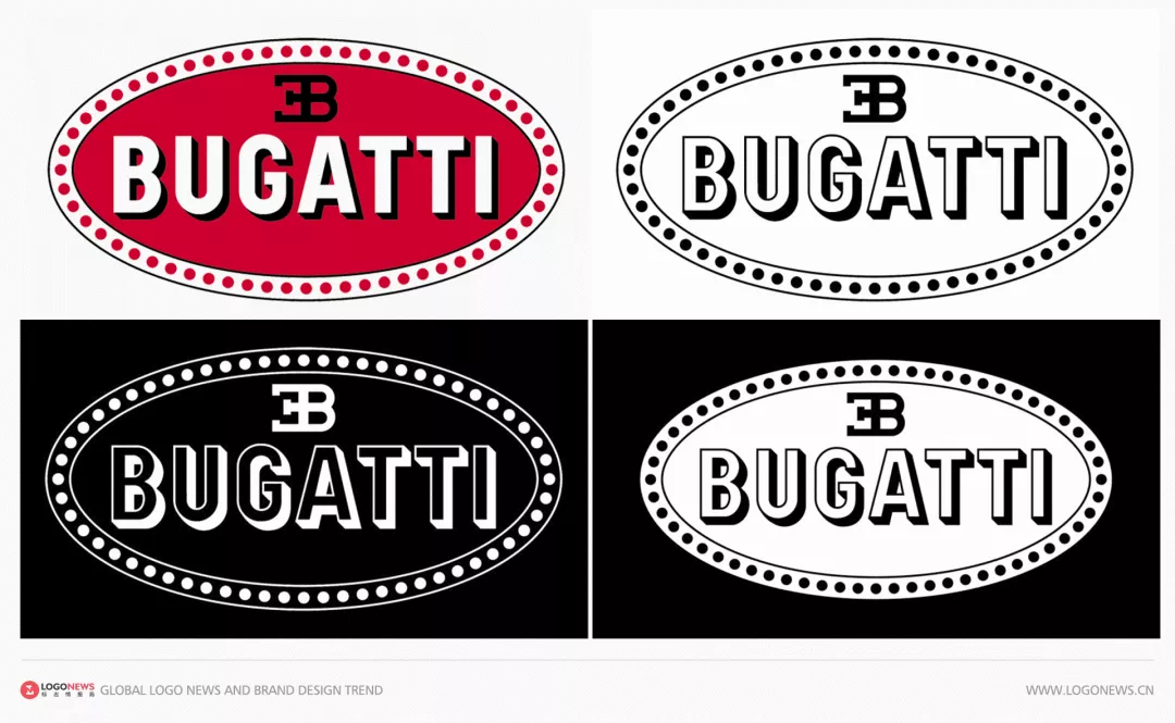 超级跑车品牌布加迪bugatti推出全新的logo