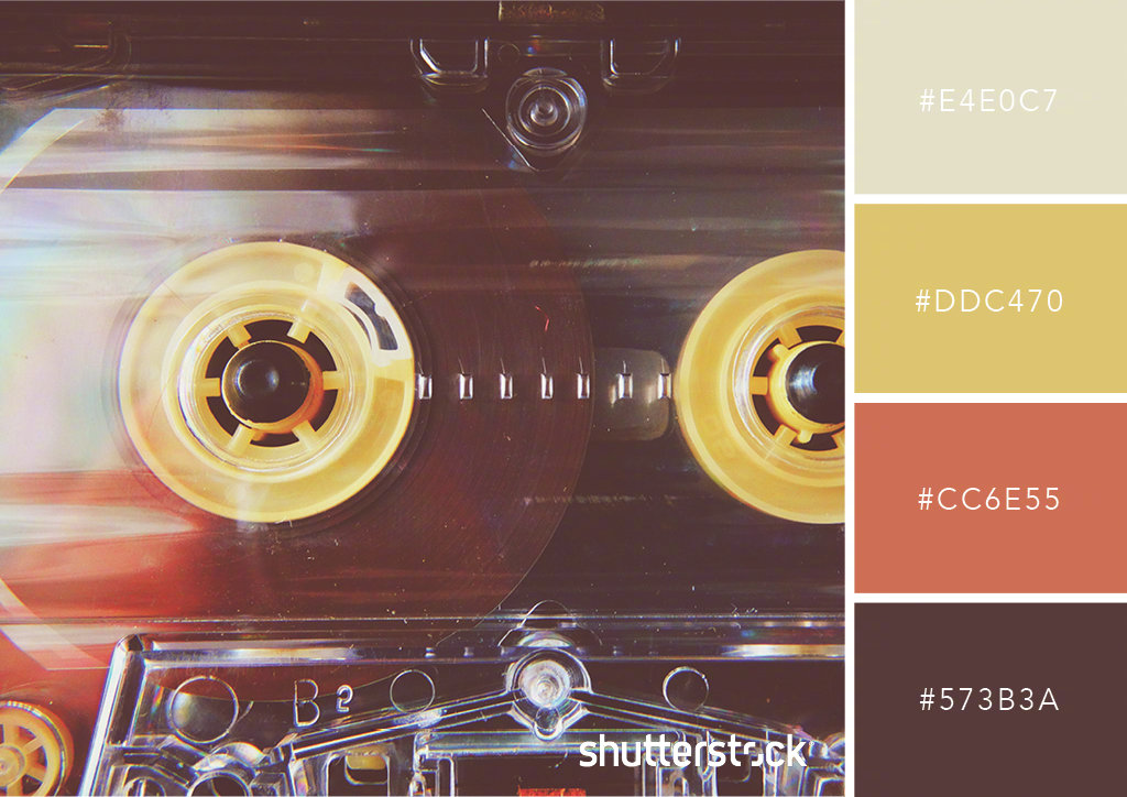 浓烈的复古色卡