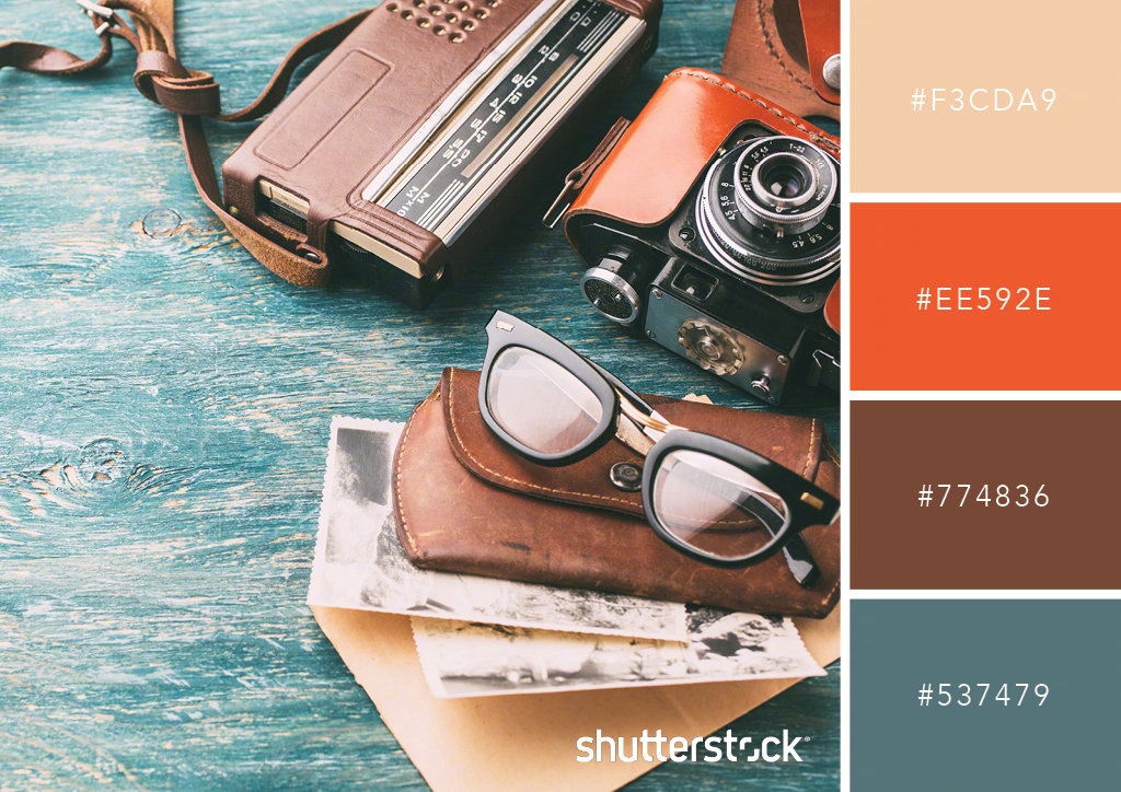 浓烈的复古色卡