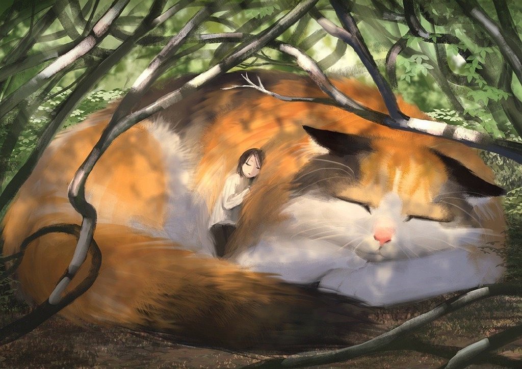 来自日本插画师 もの久保(mono kubo)的巨大萌物