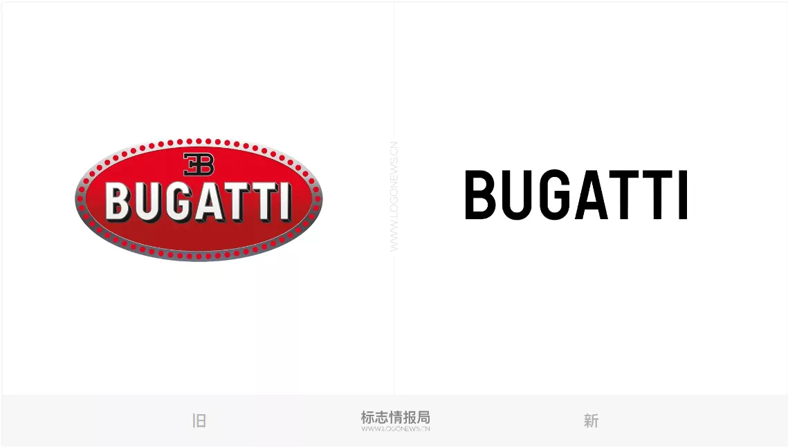 超级跑车品牌布加迪bugatti推出全新的logo