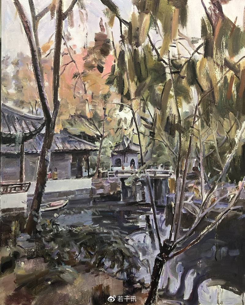 园中老耀:画家王耀伟的园林风景|园林|油画|园子_新浪新闻