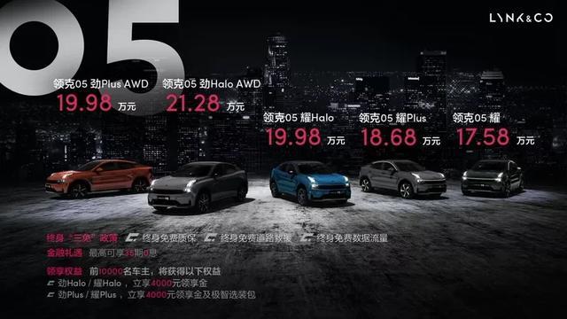 领克05接棒01再冲20万价位，值的！