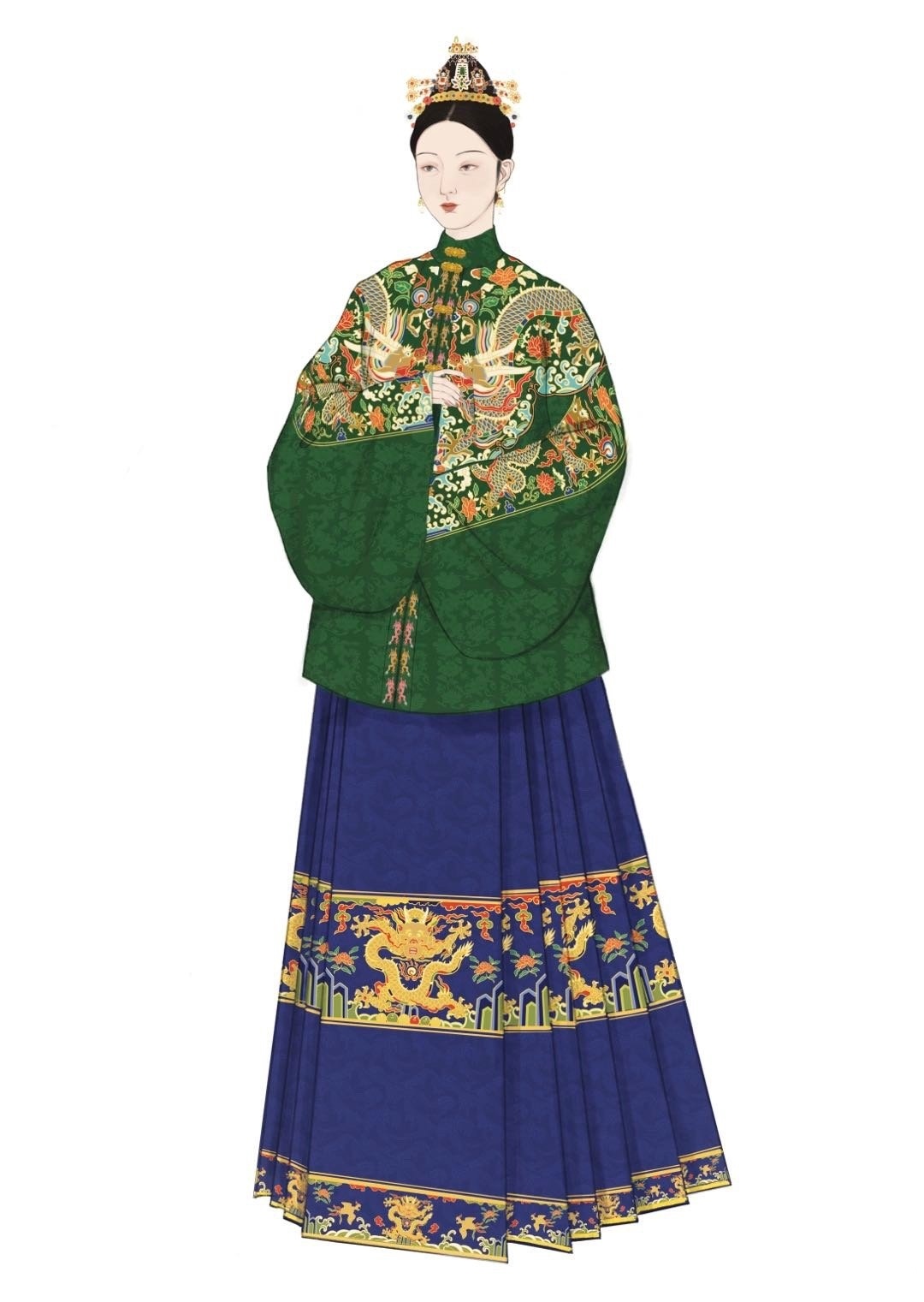 中国古代汉民族女子服饰欣赏丨图dt杜田制