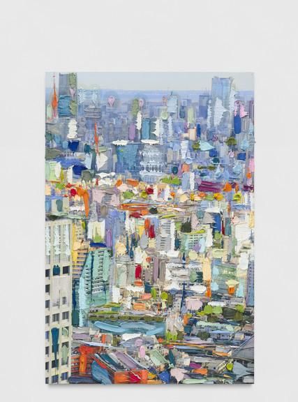 德国艺术家erikschmidt的城市风景油画作品