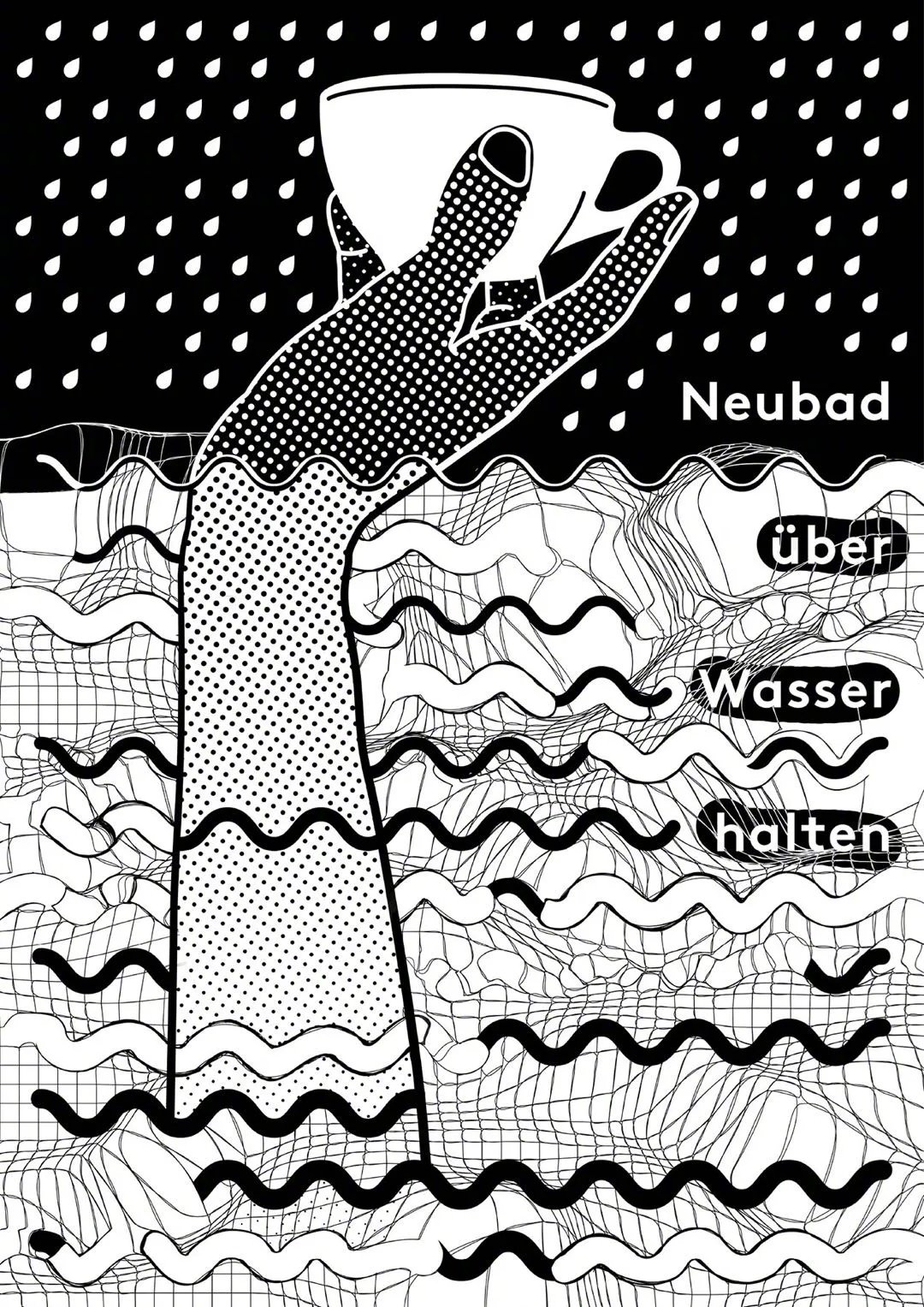 一组黑白构成字体海报版式设计参考!__财经头条