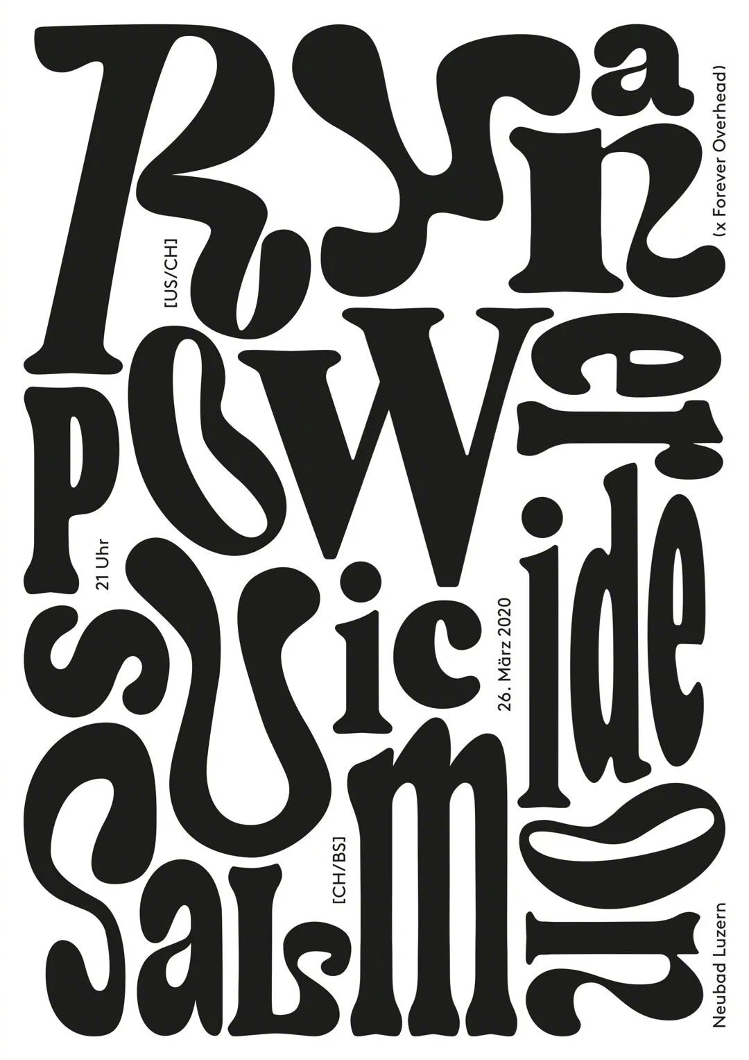 一组黑白构成字体海报版式设计参考!__财经头条