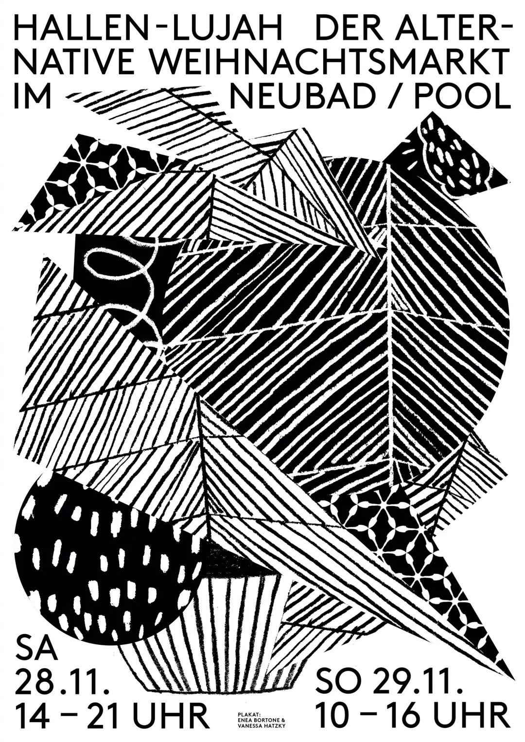 一组黑白构成字体海报版式设计参考!__财经头条