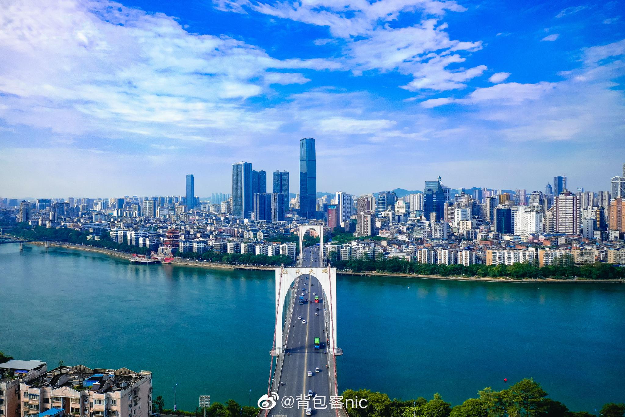 俯瞰柳州城 三江四合, 抱城如壶,亦称"壶城"……_高清图集_新浪网